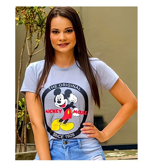 T-shirt Mickey 1928 Cinza